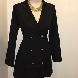 Double Breasted Tuxedo Dress